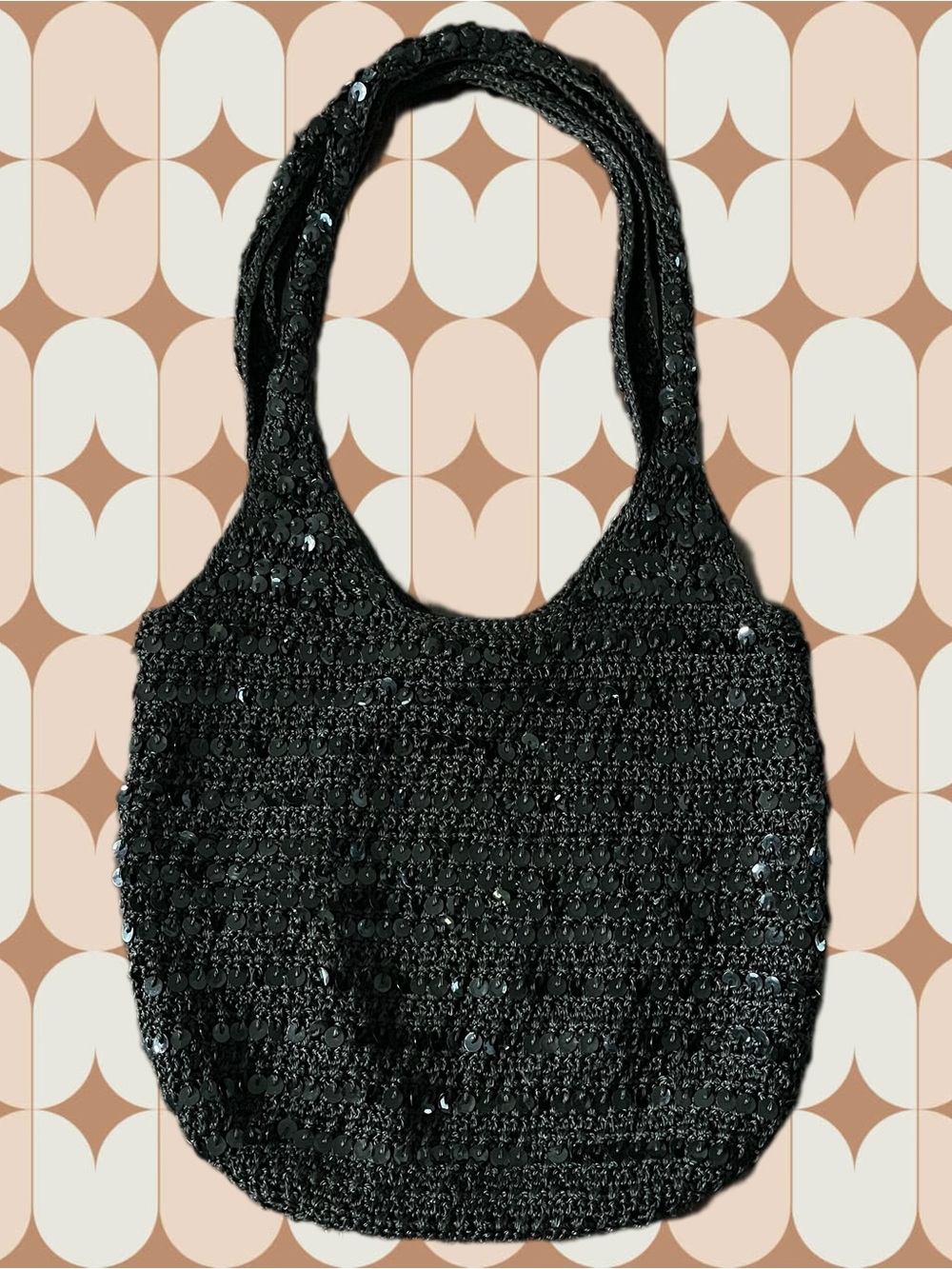 Crochet Y2K Sequin Shoulder Bag